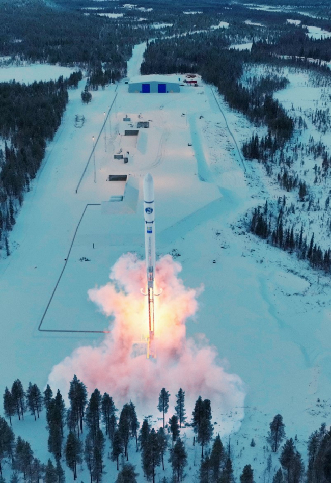 Rocket launching in Sweden