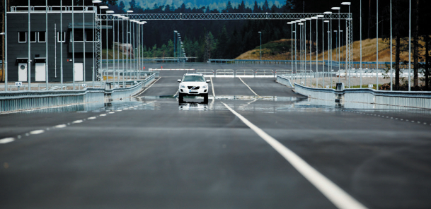 Photo of Volvo car on road