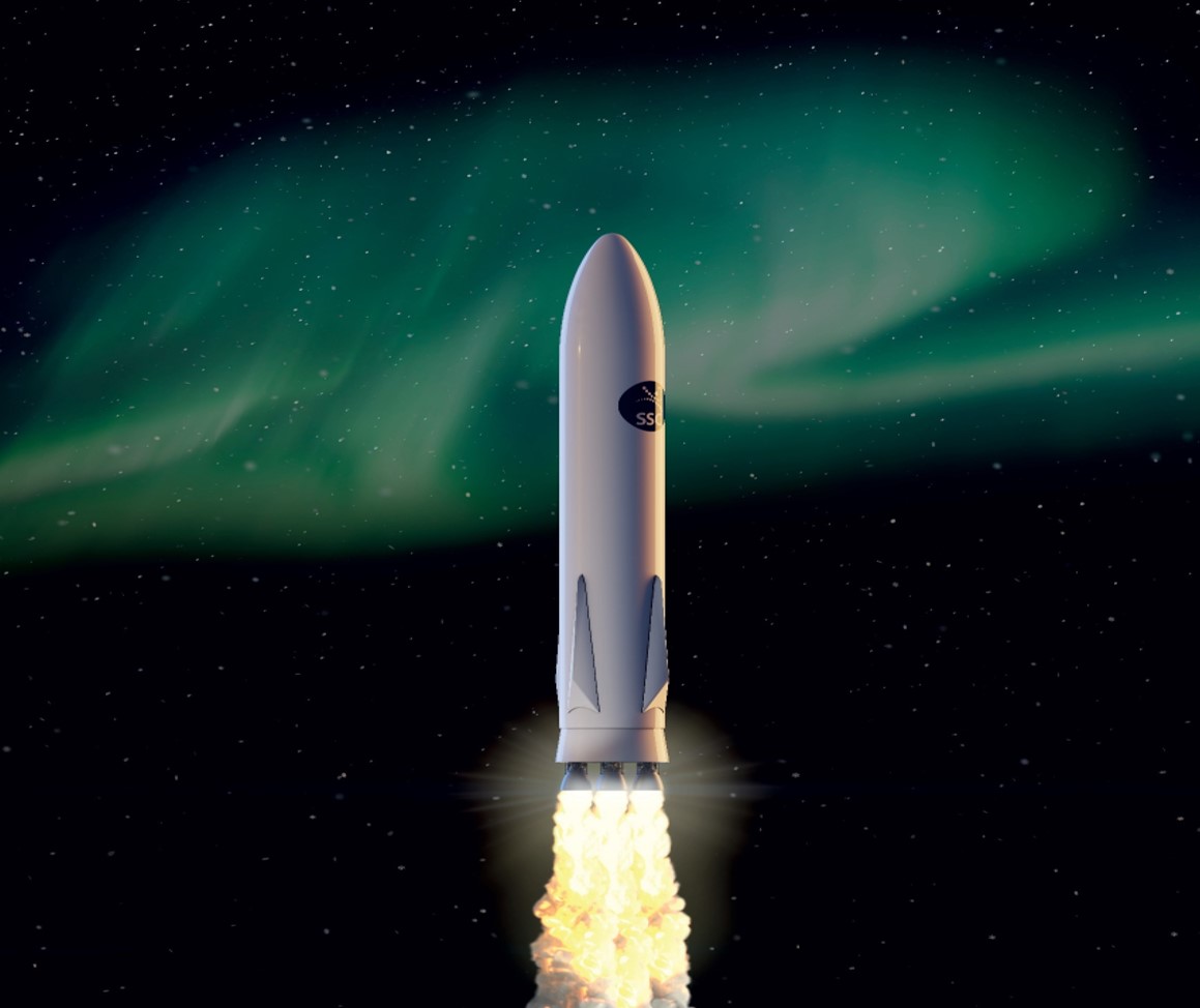 SSC Rocket in air