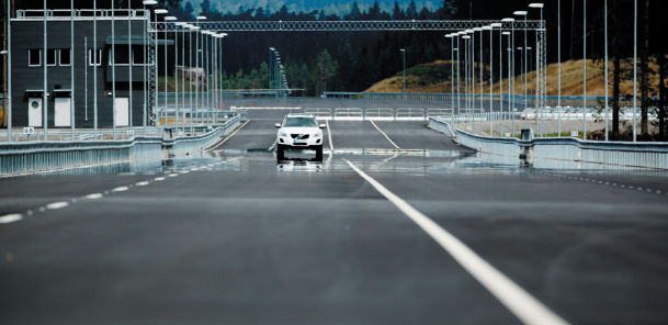 Photo of Volvo car on road