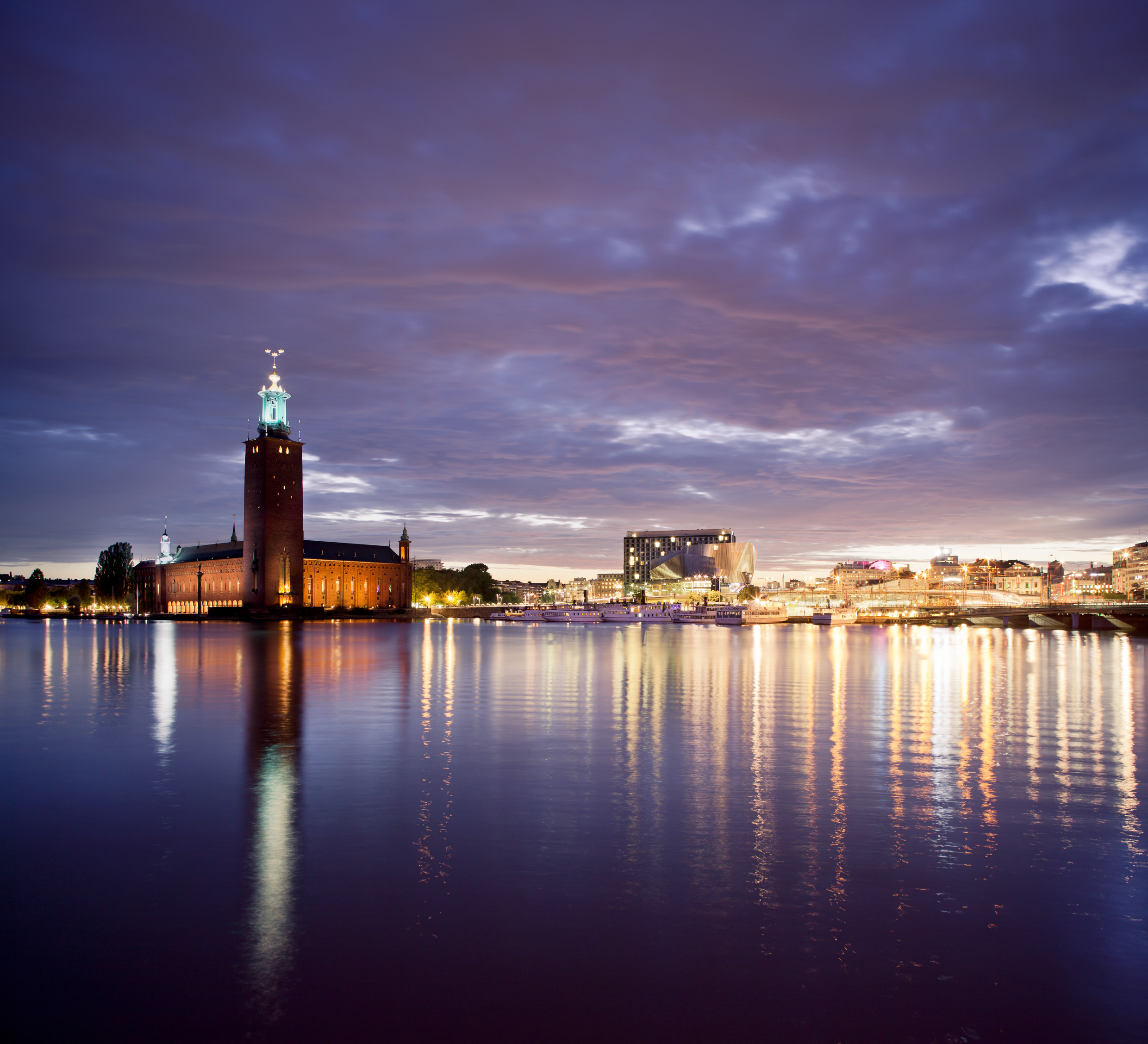 Photo of Stockholm City Hall at Night